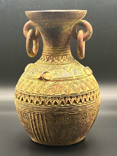 Vintage tribal terracotta clay - vintage,